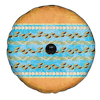 Hawaii Humuhumu Fish Maile Pikake Lei Spare Tire Cover Tribal Tapa Orange Version LT05 - Polynesian Pride