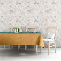 Hawaii Humuhumu Fish Maile Pikake Lei Tablecloth Tribal Tapa Orange Version LT05 - Polynesian Pride