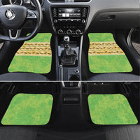 Hawaii Humuhumu Fish Maile Pikake Lei Car Mats Tribal Tapa Green Version LT05 Set 4pcs Green - Polynesian Pride