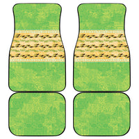 Hawaii Humuhumu Fish Maile Pikake Lei Car Mats Tribal Tapa Green Version LT05 - Polynesian Pride