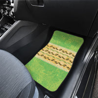 Hawaii Humuhumu Fish Maile Pikake Lei Car Mats Tribal Tapa Green Version LT05 - Polynesian Pride