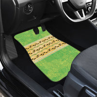 Hawaii Humuhumu Fish Maile Pikake Lei Car Mats Tribal Tapa Green Version LT05 - Polynesian Pride