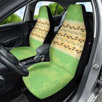 Hawaii Humuhumu Fish Maile Pikake Lei Car Seat Cover Tribal Tapa Green Version LT05 - Polynesian Pride