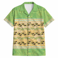 Hawaii Humuhumu Fish Maile Pikake Lei Hawaiian Shirt Tribal Tapa Green Version LT05 Green - Polynesian Pride