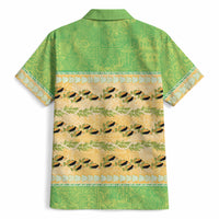 Hawaii Humuhumu Fish Maile Pikake Lei Hawaiian Shirt Tribal Tapa Green Version LT05 - Polynesian Pride