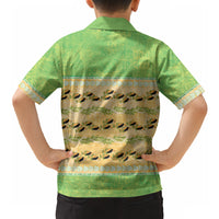 Hawaii Humuhumu Fish Maile Pikake Lei Hawaiian Shirt Tribal Tapa Green Version LT05 - Polynesian Pride