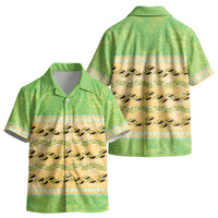 Hawaii Humuhumu Fish Maile Pikake Lei Kid Hawaiian Shirt Tribal Tapa Green Version LT05 - Polynesian Pride