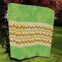 Hawaii Humuhumu Fish Maile Pikake Lei Quilt Tribal Tapa Green Version LT05 - Polynesian Pride