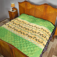 Hawaii Humuhumu Fish Maile Pikake Lei Quilt Tribal Tapa Green Version LT05 - Polynesian Pride