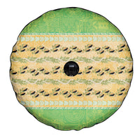 Hawaii Humuhumu Fish Maile Pikake Lei Spare Tire Cover Tribal Tapa Green Version LT05 - Polynesian Pride
