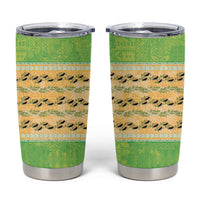 Hawaii Humuhumu Fish Maile Pikake Lei Tumbler Cup Tribal Tapa Green Version LT05 Green - Polynesian Pride