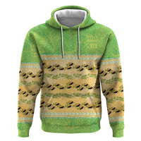 Hawaii Humuhumu Fish Maile Pikake Lei Zip Hoodie Tribal Tapa Green Version LT05 Pullover Hoodie Green - Polynesian Pride