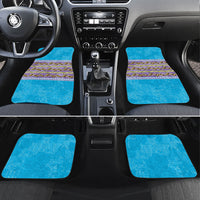 Hawaii Humuhumu Fish Maile Pikake Lei Car Mats Tribal Tapa Blue Version LT05 Set 4pcs Blue - Polynesian Pride