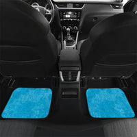 Hawaii Humuhumu Fish Maile Pikake Lei Car Mats Tribal Tapa Blue Version LT05 Set 2pcs - Back Blue - Polynesian Pride
