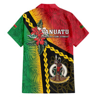 Happy Vanuatu Constitution Day Family Matching Short Sleeve Bodycon Dress and Hawaiian Shirt Flag Style With Sand Drawing Pattern LT05 - Polynesian Pride