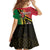 Happy Vanuatu Constitution Day Kid Short Sleeve Dress Flag Style With Sand Drawing Pattern