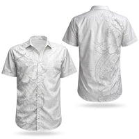 Tokelau White Sunday Couples Matching Summer Maxi Dress and Hawaiian Shirt Elegant Hibiscus Polynesian Tribal Pattern LT05 - Polynesian Pride