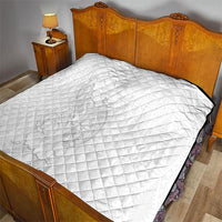 Tokelau White Sunday Quilt Elegant Hibiscus Polynesian Tribal Pattern LT05 - Polynesian Pride