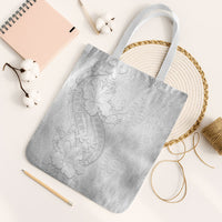 Tokelau White Sunday Tote Bag Elegant Hibiscus Polynesian Tribal Pattern LT05 White Strap One Size White - Polynesian Pride