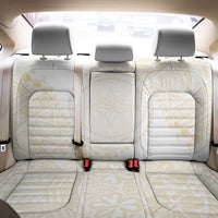 Tonga White Sunday Back Car Seat Cover Lotu Tamaiti Tongan Kupesi Pattern LT05 - Polynesian Pride
