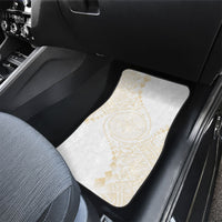 Tonga White Sunday Car Mats Lotu Tamaiti Tongan Kupesi Pattern LT05 - Polynesian Pride