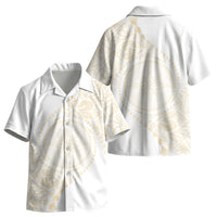 Tonga White Sunday Kid Hawaiian Shirt Lotu Tamaiti Tongan Kupesi Pattern LT05 - Polynesian Pride