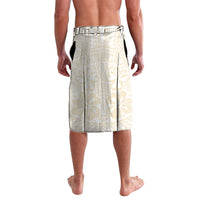 Tonga White Sunday Lavalava Lotu Tamaiti Tongan Kupesi Pattern LT05 - Polynesian Pride