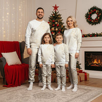 Tonga White Sunday Christmas Pajama Set Lotu Tamaiti Tongan Kupesi Pattern