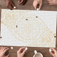 Tonga White Sunday Puzzle Lotu Tamaiti Tongan Kupesi Pattern LT05 - Polynesian Pride