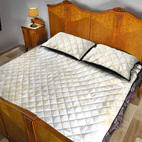 Tonga White Sunday Quilt Bed Set Lotu Tamaiti Tongan Kupesi Pattern LT05 - Polynesian Pride