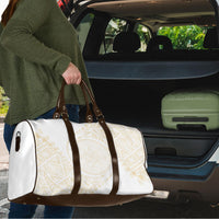 Tonga White Sunday Travel Bag Lotu Tamaiti Tongan Kupesi Pattern LT05 - Polynesian Pride
