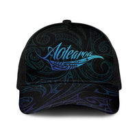 Aotearoa New Zealand Baseball Net Cap Koru Fern Blue Gradient - Polynesian Pride