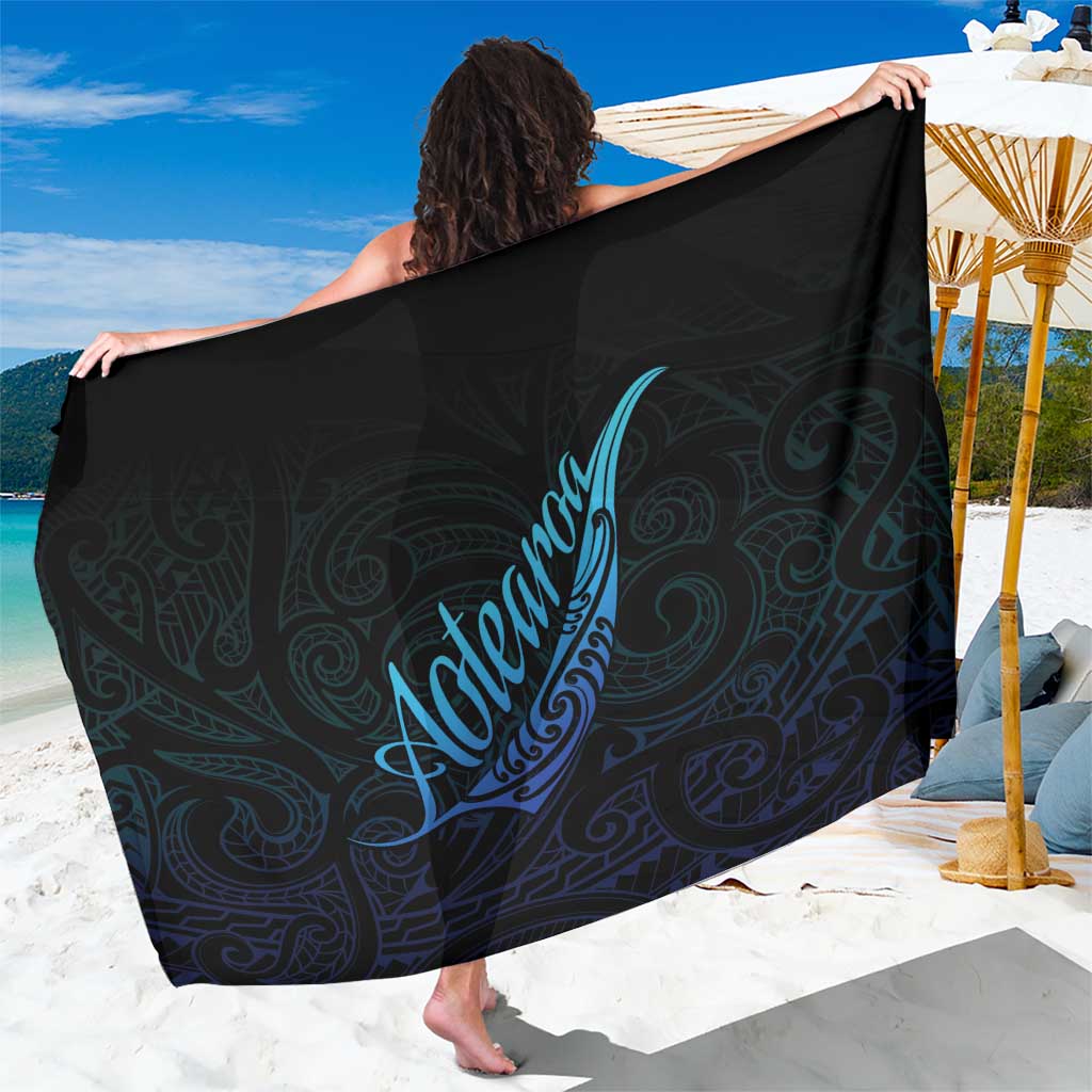 Aotearoa New Zealand Sarong Koru Fern Blue Gradient LT05 One Size 44 x 66 inches Blue - Polynesian Pride