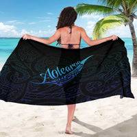 Aotearoa New Zealand Sarong Koru Fern Blue Gradient LT05 - Polynesian Pride