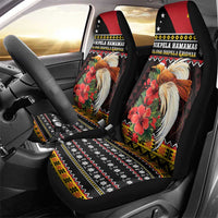 Papua New Guinea Christmas Car Seat Cover Bird Of Paradise Hamamas Krismas LT05 - Polynesian Pride