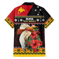 Papua New Guinea Christmas Family Matching Long Sleeve Bodycon Dress and Hawaiian Shirt Bird Of Paradise Hamamas Krismas LT05 - Polynesian Pride