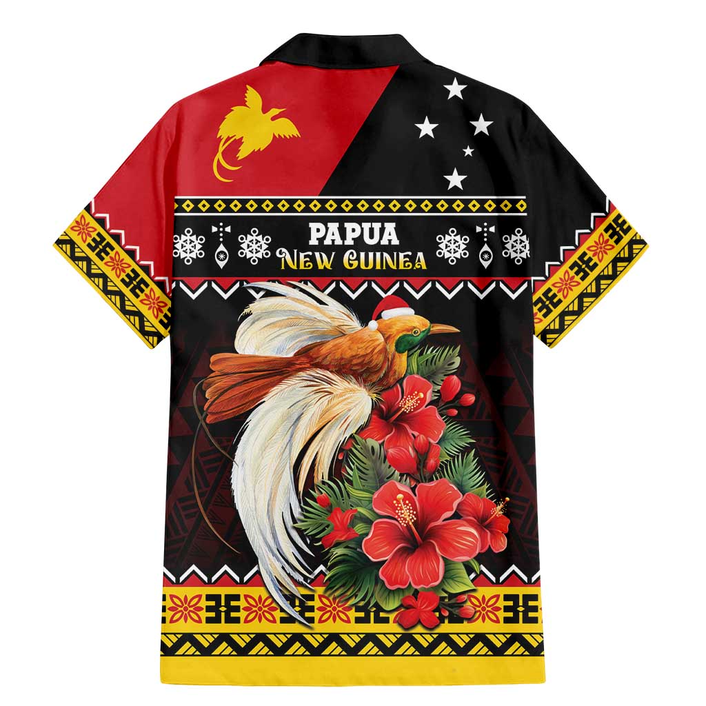 Papua New Guinea Christmas Family Matching Mermaid Dress and Hawaiian Shirt Bird Of Paradise Hamamas Krismas LT05 - Polynesian Pride