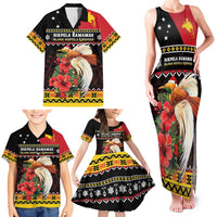 Papua New Guinea Christmas Family Matching Tank Maxi Dress and Hawaiian Shirt Bird Of Paradise Hamamas Krismas LT05 - Polynesian Pride