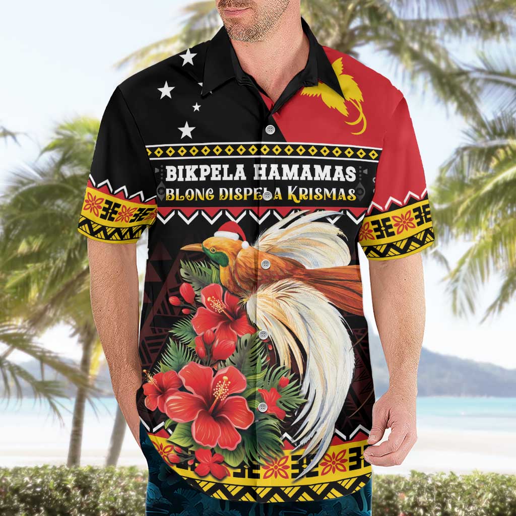 Papua New Guinea Christmas Hawaiian Shirt Bird Of Paradise Hamamas Krismas LT05 - Polynesian Pride