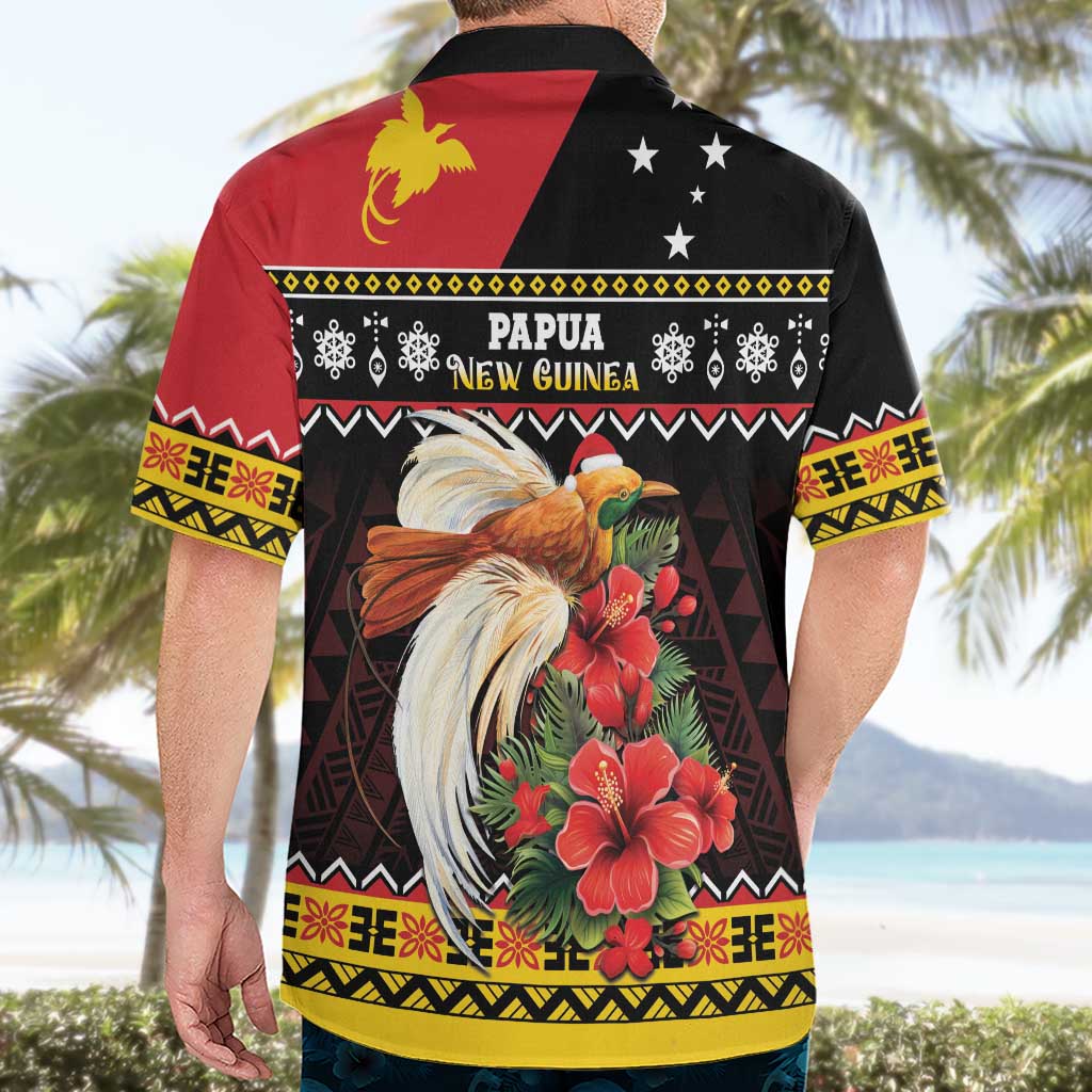 Papua New Guinea Christmas Hawaiian Shirt Bird Of Paradise Hamamas Krismas LT05 - Polynesian Pride
