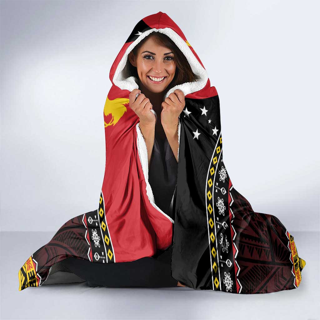 Papua New Guinea Christmas Hooded Blanket Bird Of Paradise Hamamas Krismas LT05 - Polynesian Pride