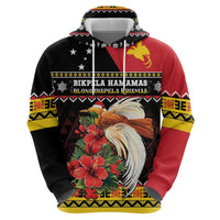 Papua New Guinea Christmas Hoodie Bird Of Paradise Hamamas Krismas LT05 - Polynesian Pride