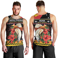 Papua New Guinea Christmas Men Tank Top Bird Of Paradise Hamamas Krismas LT05 - Polynesian Pride