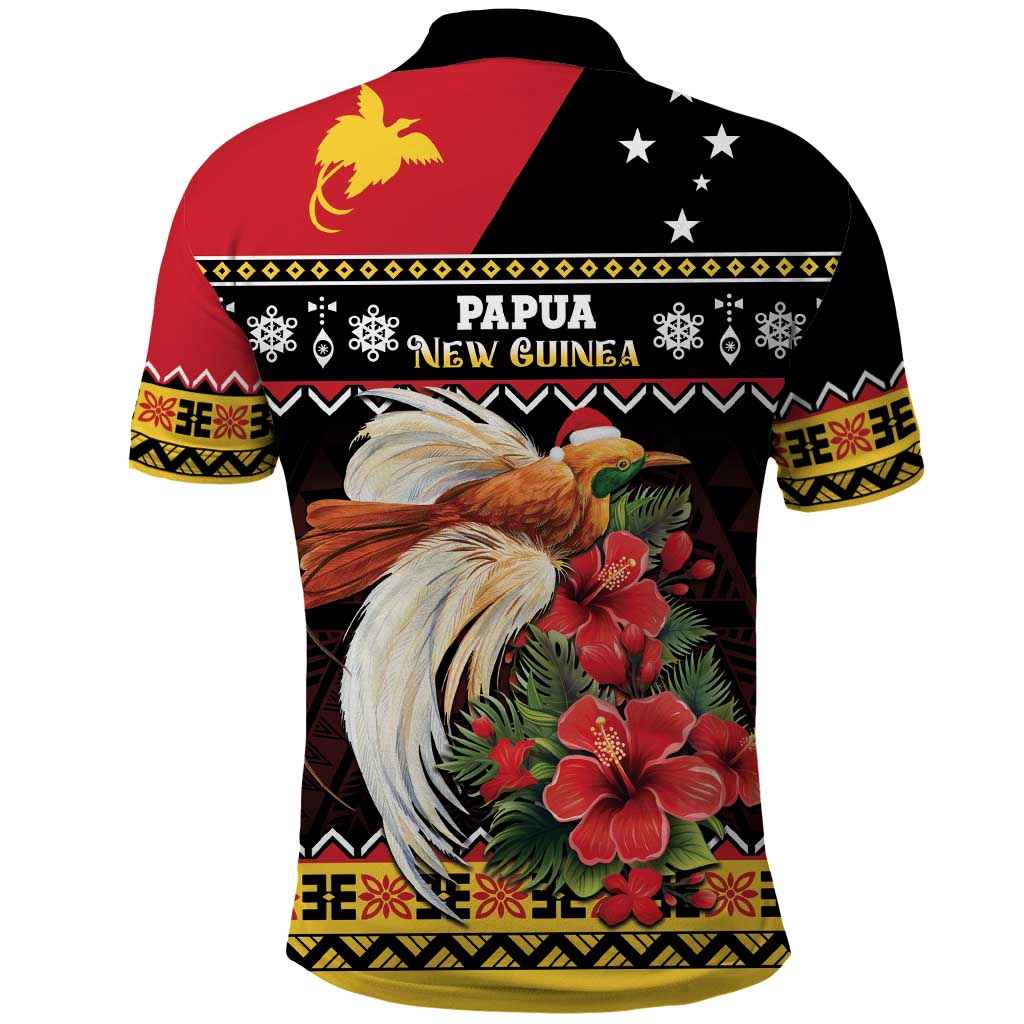 Papua New Guinea Christmas Polo Shirt Bird Of Paradise Hamamas Krismas LT05 - Polynesian Pride