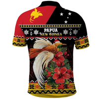 Papua New Guinea Christmas Polo Shirt Bird Of Paradise Hamamas Krismas LT05 - Polynesian Pride