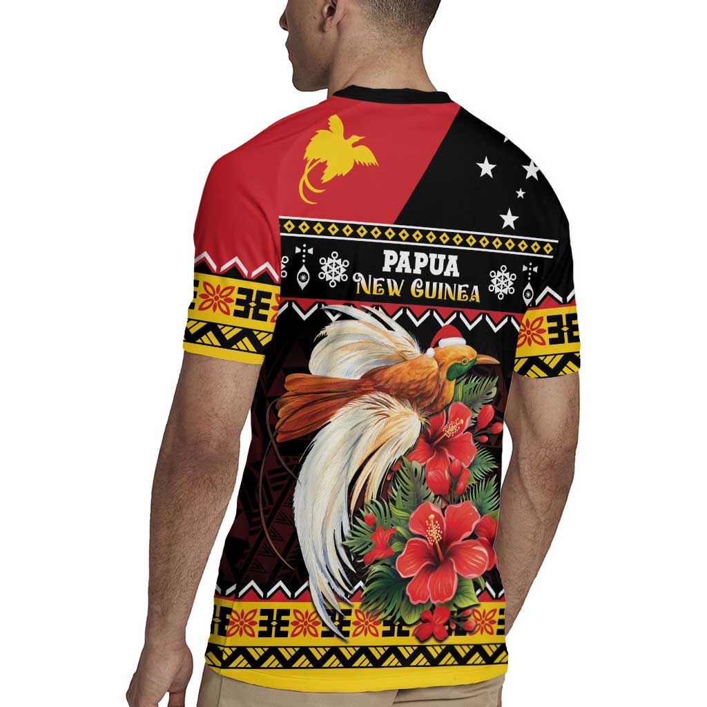 Papua New Guinea Christmas Rugby Jersey Bird Of Paradise Hamamas Krismas LT05 - Polynesian Pride