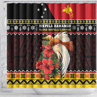Papua New Guinea Christmas Shower Curtain Bird Of Paradise Hamamas Krismas LT05 - Polynesian Pride