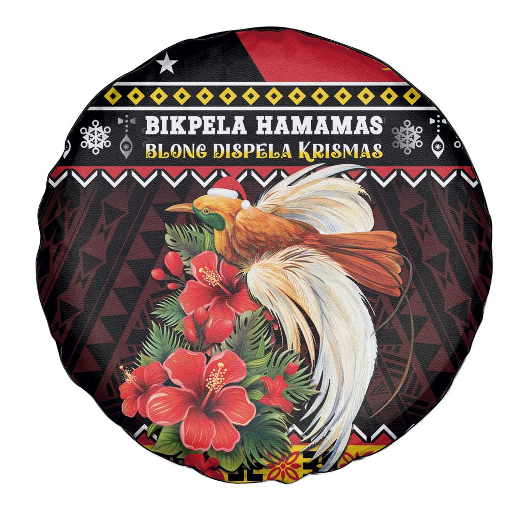 Papua New Guinea Christmas Spare Tire Cover Bird Of Paradise Hamamas Krismas LT05 - Polynesian Pride
