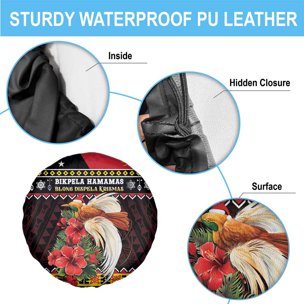 Papua New Guinea Christmas Spare Tire Cover Bird Of Paradise Hamamas Krismas LT05 - Polynesian Pride