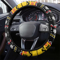 Papua New Guinea Christmas Steering Wheel Cover Bird Of Paradise Hamamas Krismas LT05 - Polynesian Pride